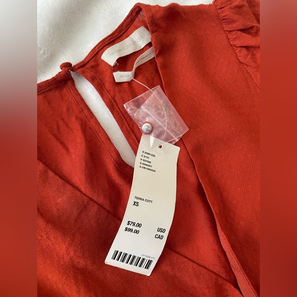 Urban Outfitters Terracotta Rust Orange Long Sleeve Romper NWT - Picture 12 of 14